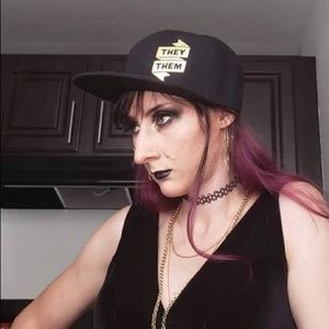 🌈 THEY THEM- Pronoun Trucker hat